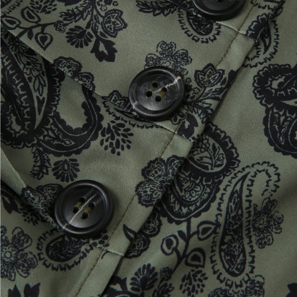 Cider Pattern Slit Midi Skirt - Picture 4 of 8